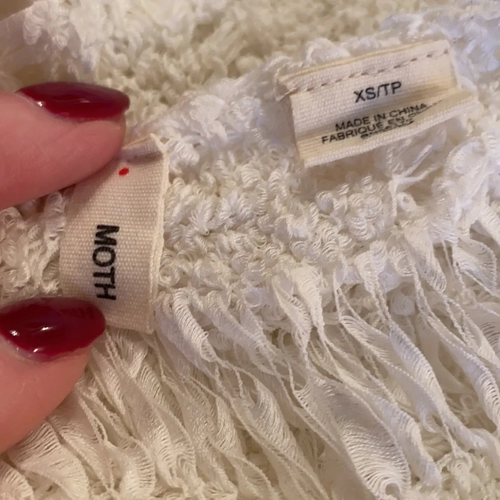 Anthropologie MOTH Ribbon Weave Sweater - Picture 7 of 8